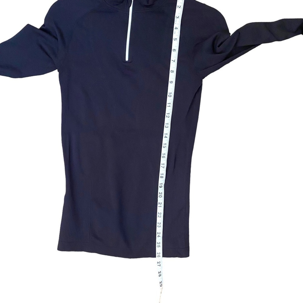 Zyia Active Fog Performance 1/4 Zip Long Sleeve Pullover Top in Black - Picture 7 of 8